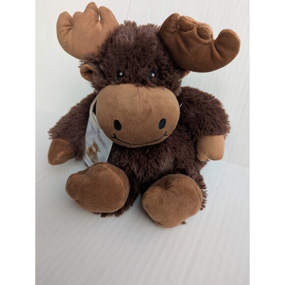 Warmies Moose with Filled Lavender Soothing Microwave Plush NWT Brown - Picture 5 of 5